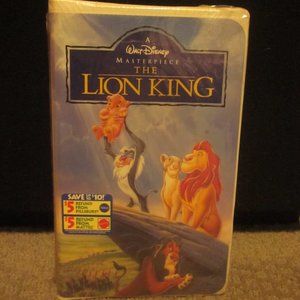 Walt Disney's The Lion King VHS, Clam Shell in Original Wrap